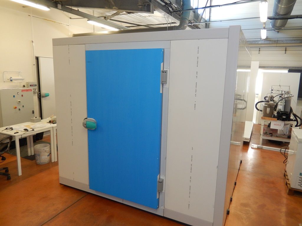 La chambre froide solaire FREECOLD une fois assemblée