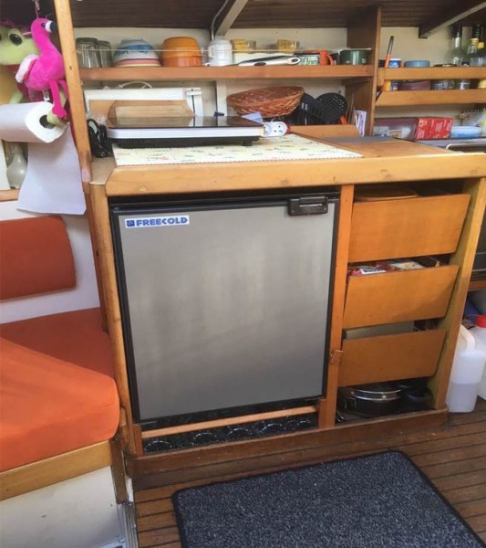 Freecold RFO 85 trimixte intégré dans le voilier