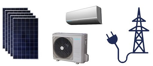 FREECOLD hybrid solar air-conditioner